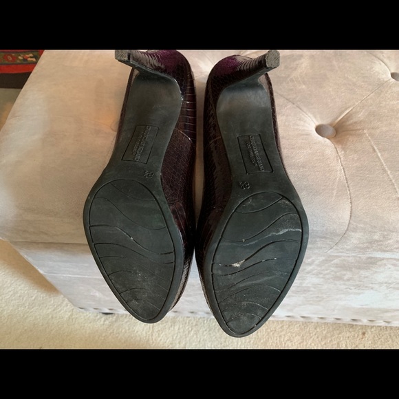 Siriano by Payless brown faux snakeskin heels - Picture 4 of 4